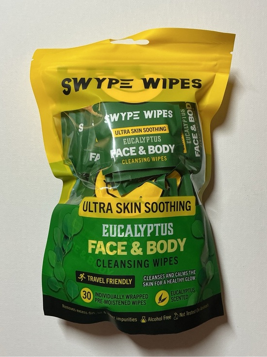 Swype Wipes Other - Swype Wipes Ultra Skin Soothing Face & Body Cleansers - Eucalyptus